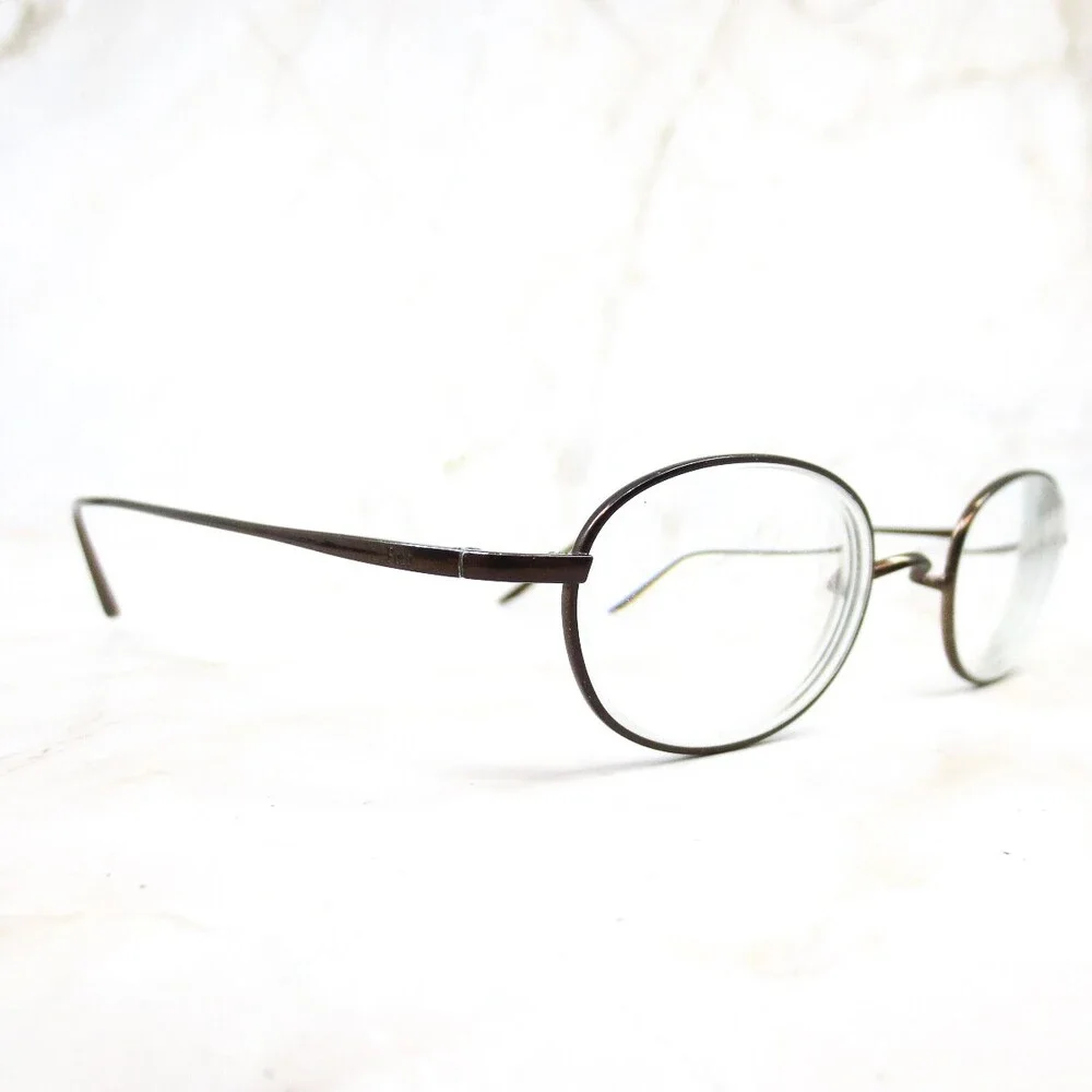 Polo Ralph Lauren Eyeglasses Frame 7PR Women's Brown Metal Oval Full Rim 140